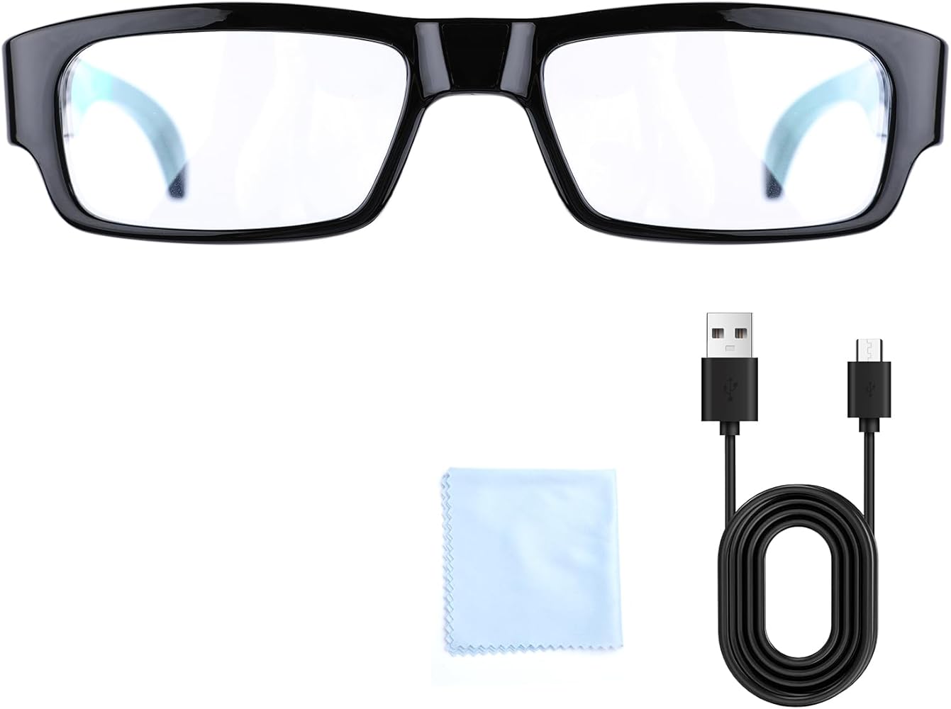 prescription glasses and sunglasses with integrated camera functionality