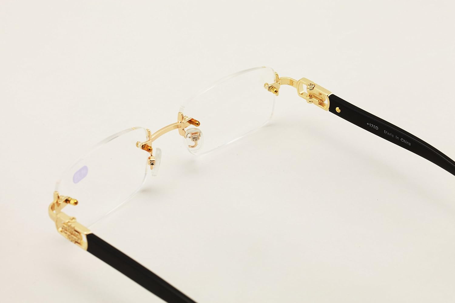 rimless reading glasses
